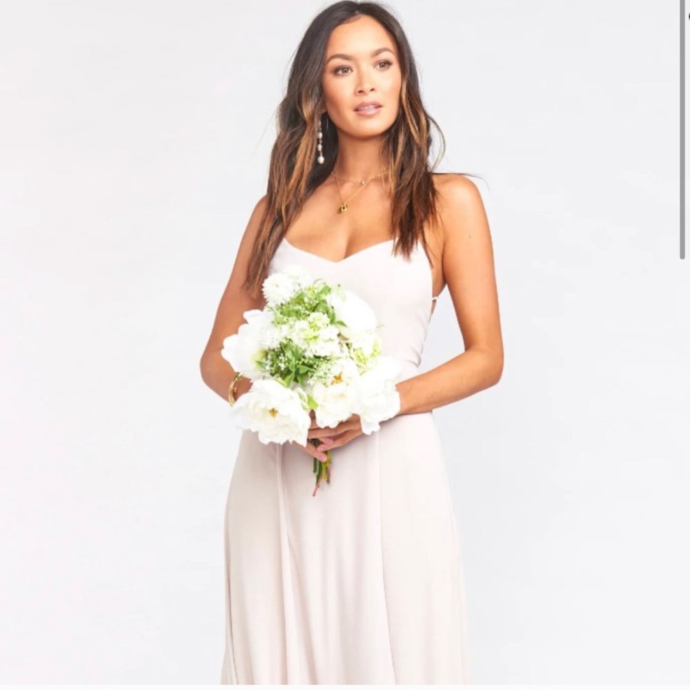 Show Me Your Mumu Godshaw Goddess Gown in ‘Show Me the Ring’ Crisp